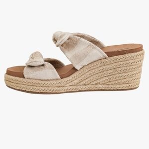 Women's Striped Wedge Sandals